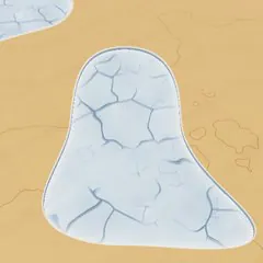 Frosted ice pit